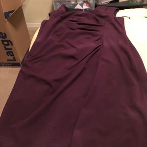 Calvin Klein Aubergine work dress tags on